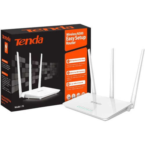 Tenda F3 300mbps 3 Antennas Router