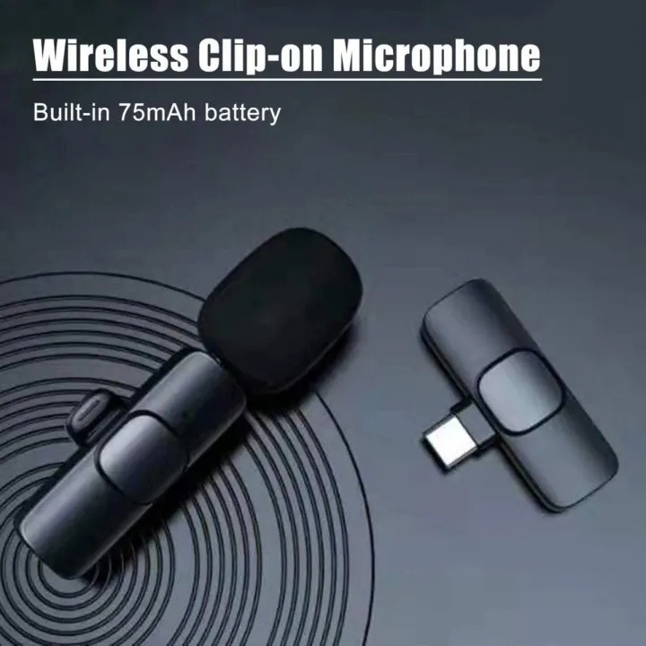 K8 Wireless Microphone (Type-C) – Noise Cancellation Mic for Smartphone & Vlogging | Best Price in Bangladesh